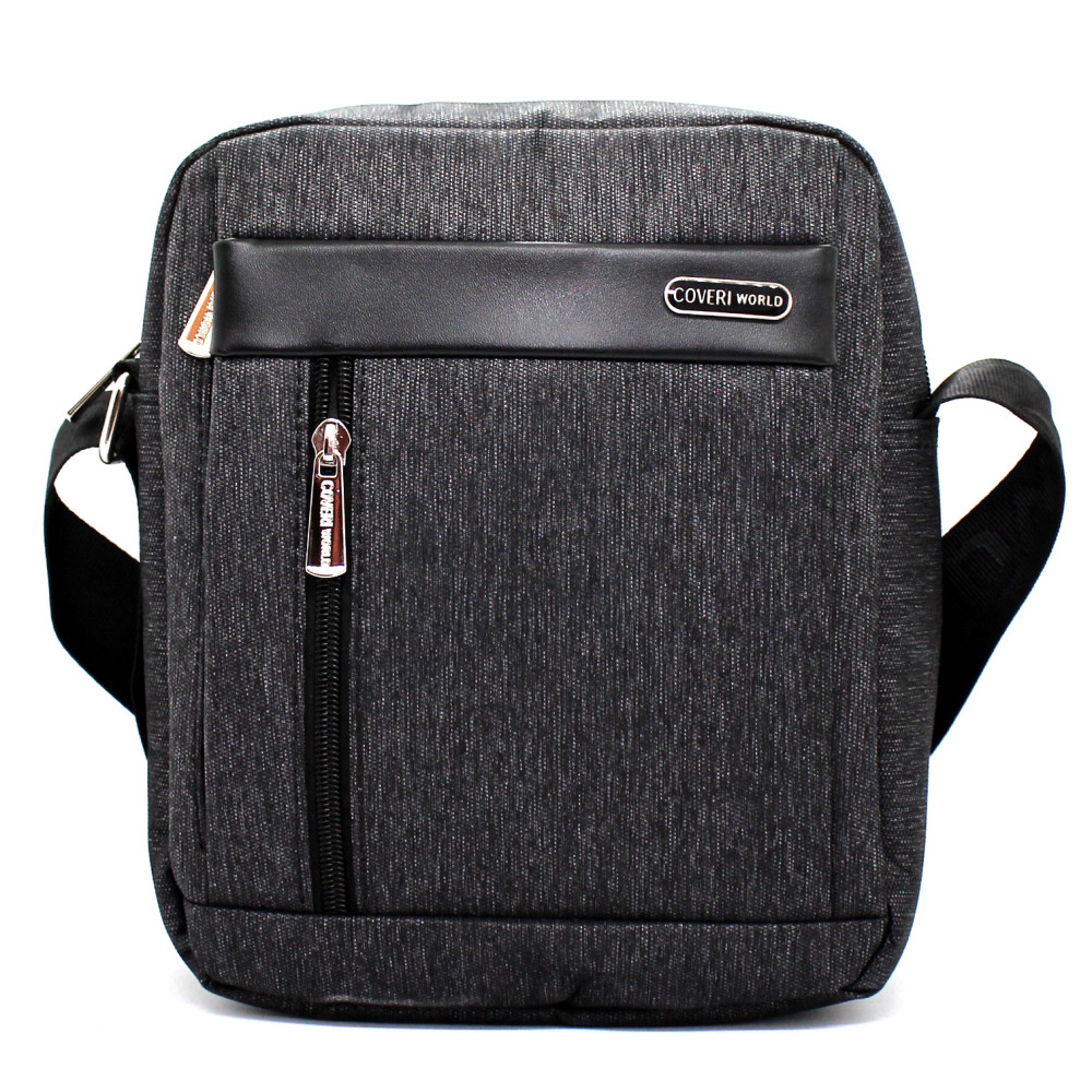 AlleGt Borsa A Tracolla Donna In Nylon Impermeabile, Multi Tasche, Leggera, Per Shopping, Viaggi, Uso Quotidiano - Nero Puro, Taglia Unica - 3